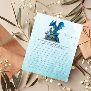 Papier Capsule de temps des jeux de baby shower