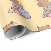 Papier capybara | Cadeau amusant et fantasque (Coin rond)