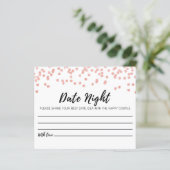 Papier CARD pour le jeu Date Jar, Bridal & Wedding shower (Debout devant)