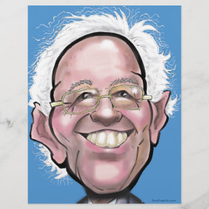 Papier Caricature de Bernie Sanders