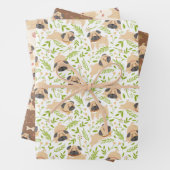 Papier carlin à envelopper Chien Chien Chien de Ch (En situation)
