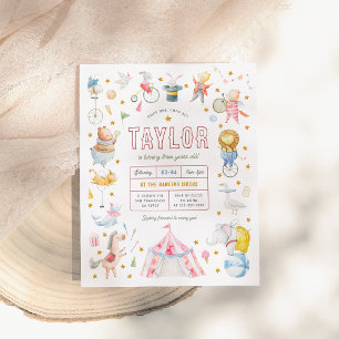 Papier Carnaval Budget Animal Circus fête d'anniversaire