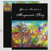 Papier CARNAVAL ITALIEN Masquerade bal, danse et musique (Devant / Derrière)