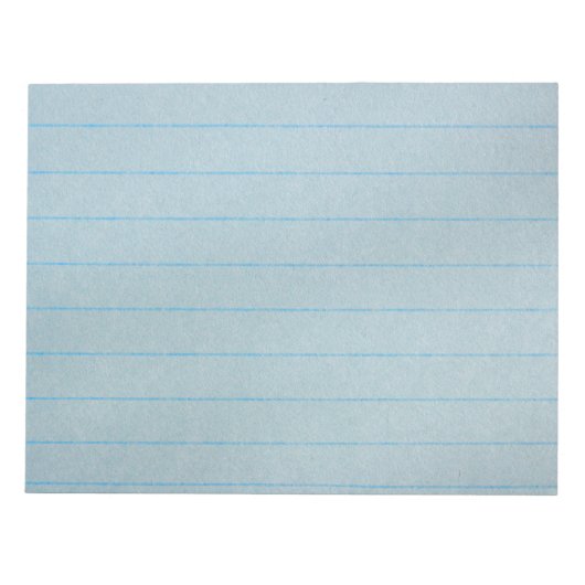 Papier Carnet bleu (Devant)