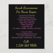 Papier Carnet de nettoyage de la maison de femme de ménag (Dos)