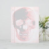 Papier Carnet Vampire Skull Goth (Debout devant)