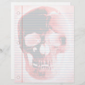 Papier Carnet Vampire Skull Goth (Devant / Derrière)
