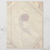 Papier Carnet Vintage Rose (Devant)
