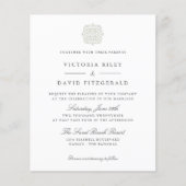 Papier Carrelage chic élégant mariage économique intempor (Devant)