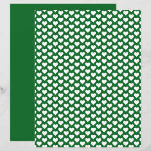Papier Carrosserie verte de la forêt Motif Coeurs mignons