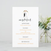 Papier carte+de+programme+de+mariage guide+de+cérémonie+m (Debout devant)