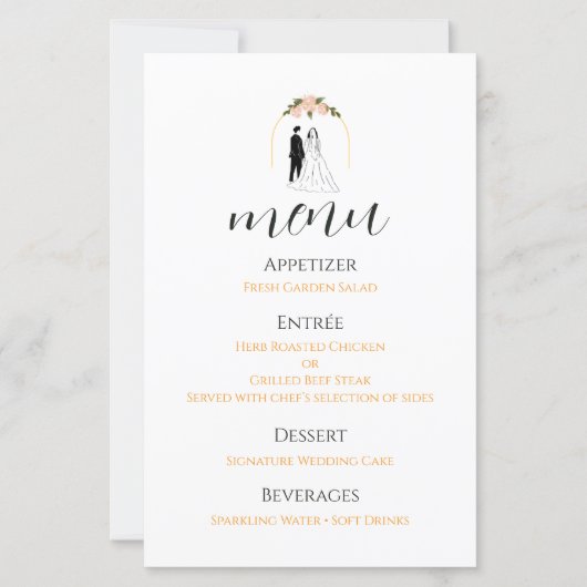 Papier carte+de+programme+de+mariage guide+de+cérémonie+m (Devant)