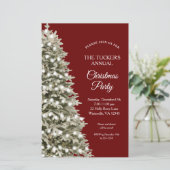 Papier Carton d'invitation à une fête de Noël au thème d' (Debout devant)