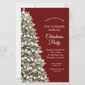 Papier Carton d'invitation à une fête de Noël au thème d' (Devant)