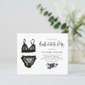 Papier Carton d'invitation à une soirée de bachelorette l (Debout devant)