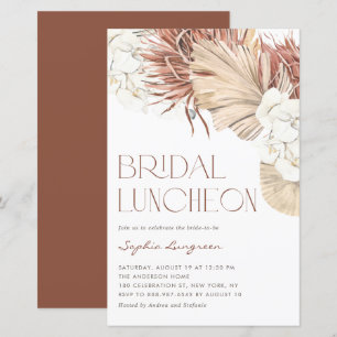 Papier Carton d'invitation Bohème pour un Lunch de Mariag