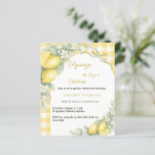 Papier Carton d'invitation d'anniversaire de jardin d'été (Debout devant)