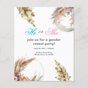 Papier Carton d'invitation de fête avec une révélation en