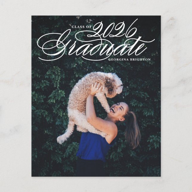 Papier Carton d'invitation de remise de diplôme de la pro (Devant)