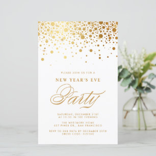 Papier Carton d'invitation pour la fête du Nouvel An avec