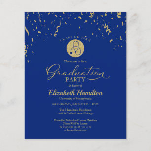 Papier Carton d'invitation pour la remise des diplômes de