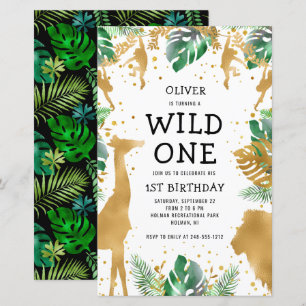 Papier Carton d'invitation pour le 1er anniversaire Budge