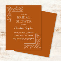 Carton d'invitation pour une fête de mariage orang