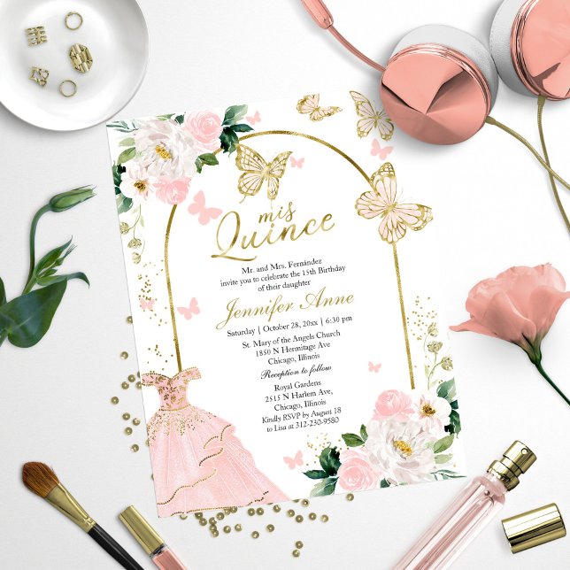 Papier Cartons d'invitation bilingues à petit budget Papi (Créateur téléchargé)