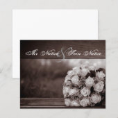 Papier Cartons d'invitation de mariage élégants 12 (Devant / Derrière)