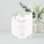Papier Cartons d'invitation de mariage verdure budget (Debout devant)