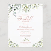 Papier Cartons d'invitation de mariage verdure budget (Devant)