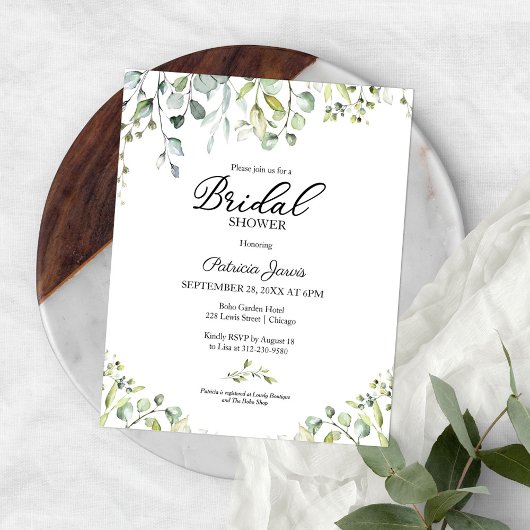 Papier Cartons d'invitation de mariage verdure budget
