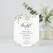 Papier Cartons d'invitation de mariage verdure budget (Debout devant)