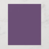 Papier Cartons d'invitation de mariage violet moderne à b (Dos)