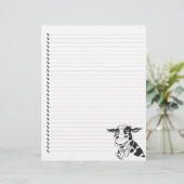 Papier Cartoon sot Vache laiteuse Pot à lettres (Debout devant)