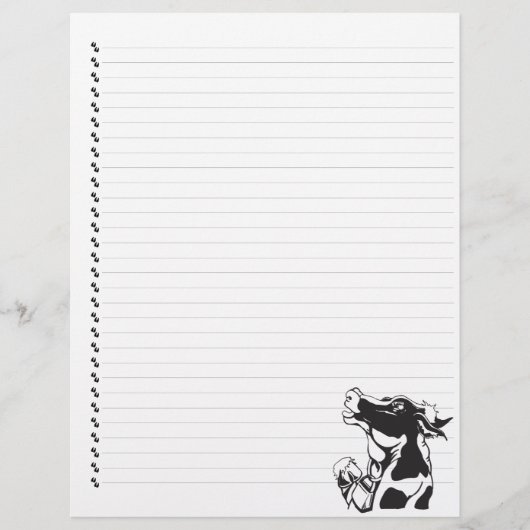 Papier Cartoon sot Vache laiteuse Pot à lettres (Devant)