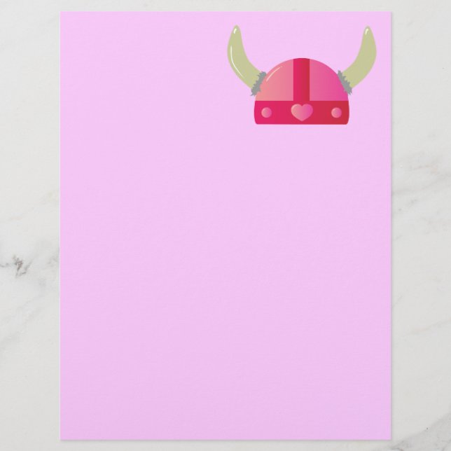 Papier Casque Viking Love (Devant)