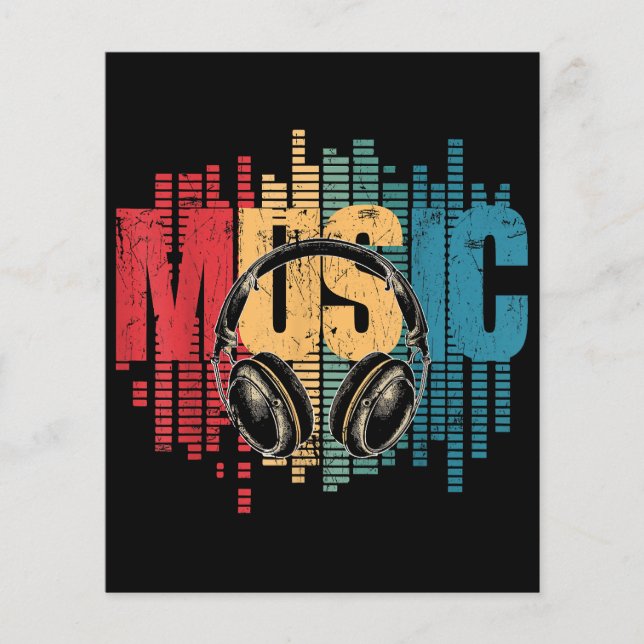 Papier Casques Vintages Lover DJ (Devant)