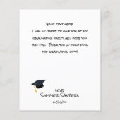 Papier Casquette de graduation photo budget Merci W verti (Dos)