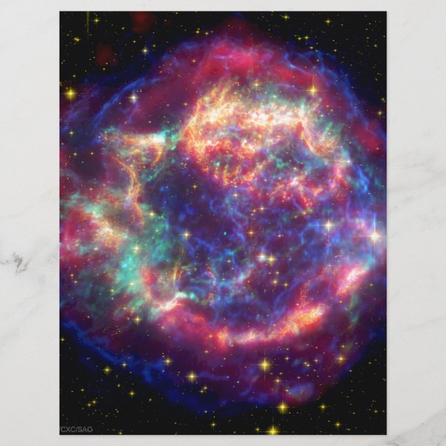 Papier Cassiopée A Supernova ... La mort devient elle (Devant)