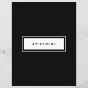 Papier Catégorie de recette Entrées Noir et blanc