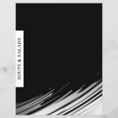 Papier Catégorie de recette | Soupes & Salades | Noir & B (Dos)
