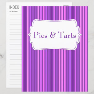 Papier Catégorie/index de recette pointillée verticale vi