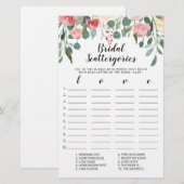 Papier Catégories de mariage jeu modifiable Enterrement d (Devant / Derrière)