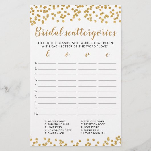 Papier Catégories de mariage jeu modifiable Enterrement d (Devant)