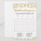 Papier Catégories de mariage jeu modifiable Enterrement d (Devant / Derrière)