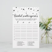 Papier Catégories de mariage jeu modifiable Shower de mar (Debout devant)