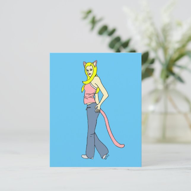 Papier catgirl (Debout devant)