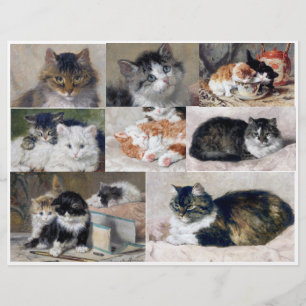 Papier Cats & Kittens art par Henriette Ronner