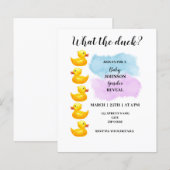 Papier Ce que le thème du canard du genre révèle l'invita (Devant / Derrière)